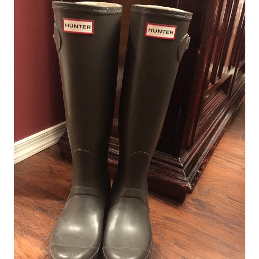 Hunter rain boots!